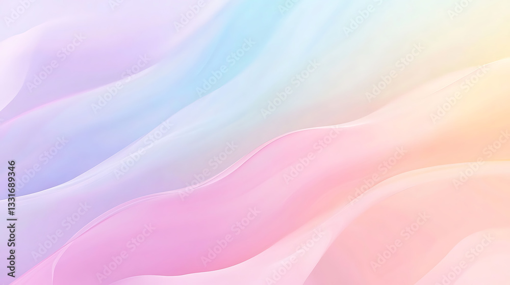 Fototapeta premium Gradient background in pastel light colors, soft and smooth abstract backdrop for design and branding