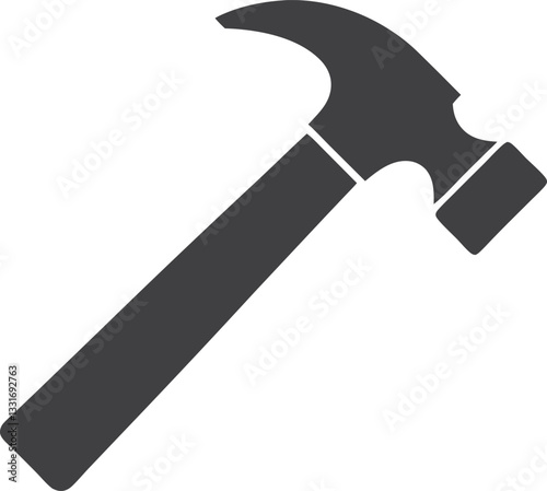 Hammer simple icon. Vector illustration