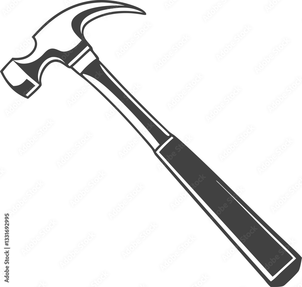 Hammer simple icon. Vector illustration Hammer simple icon. Vector illustration
