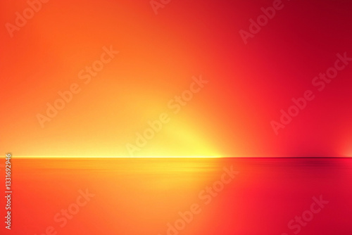 Abstract Red and Orange Gradient Background with Glowing Effect, Minimalist Style, High Resolution, and Professional HDR Photography in Stunning Detail