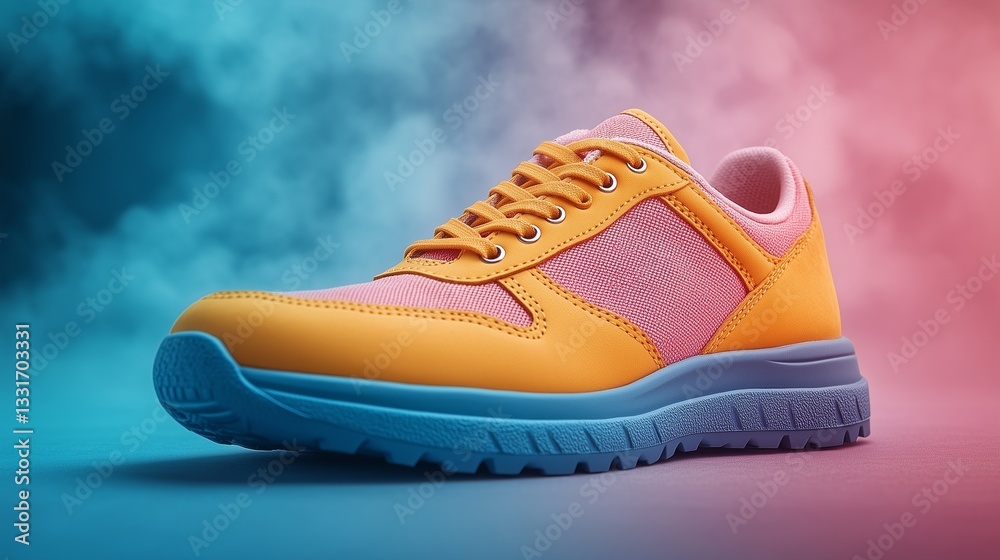 Naklejka premium A stylish sports shoe isolated