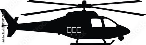 helicopter silhouette vector illustration,helicopter icon
