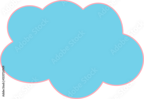 vector illustration of a cloud