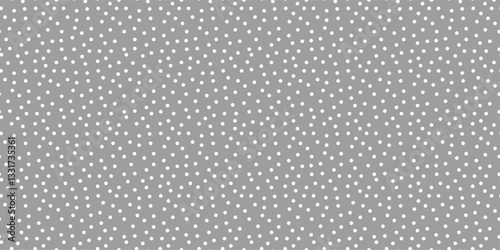 Small polka dot seamless pattern background. random dots texture. gray and white dots