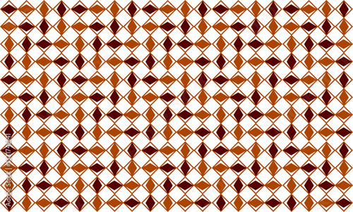 seamless geometric pattern with block of diamond, brown diamond with border checkerboard repeat pattern, replete image, design for fabric printing