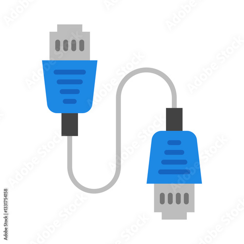 Ethernet Cable flat icon