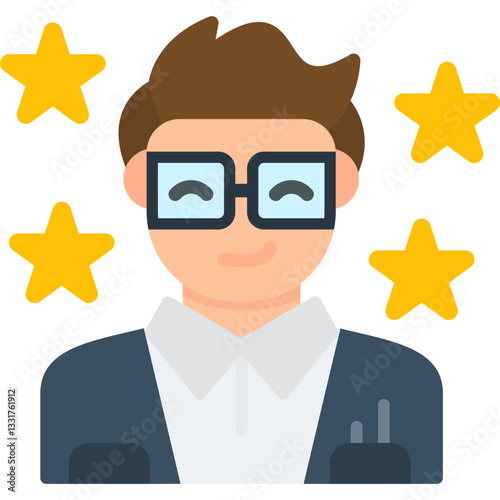 Role Model Icon Vector Element