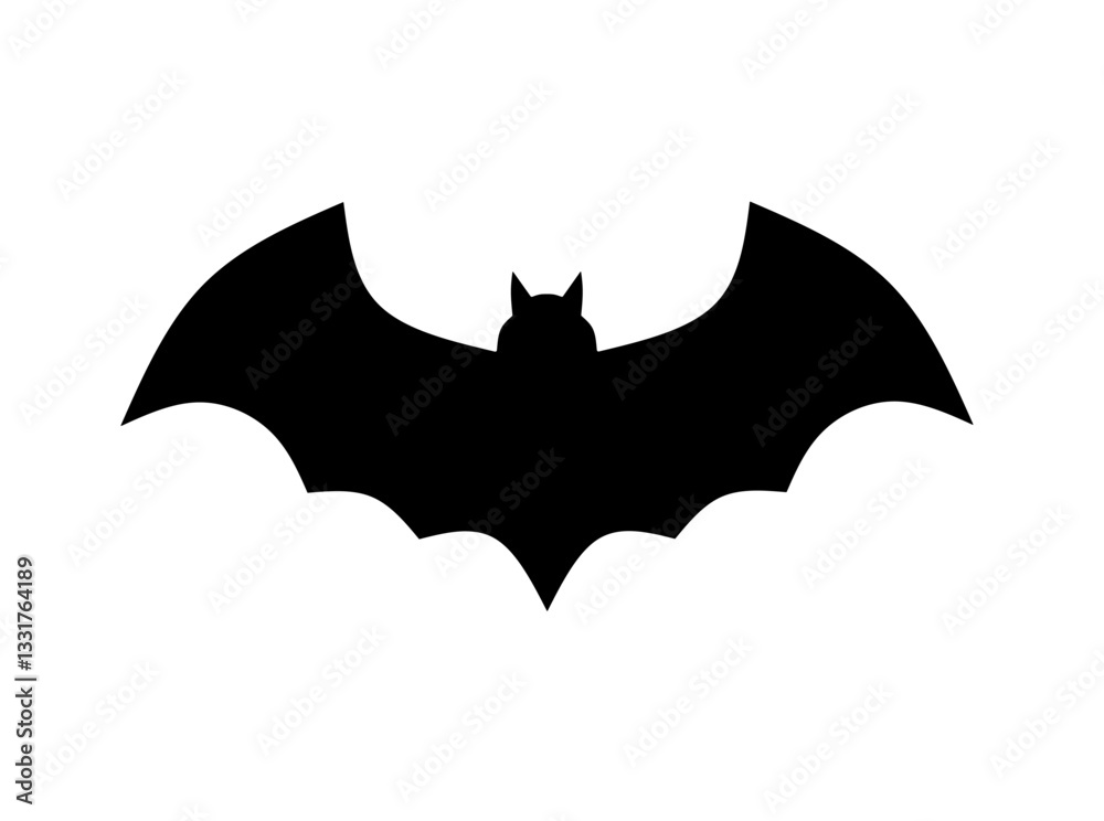 Fototapeta premium bat icon vector on white background