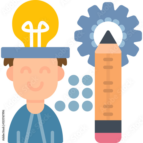 Think Icon Vector Element