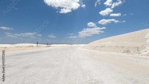 New Mexico Driving 0228 White Sands