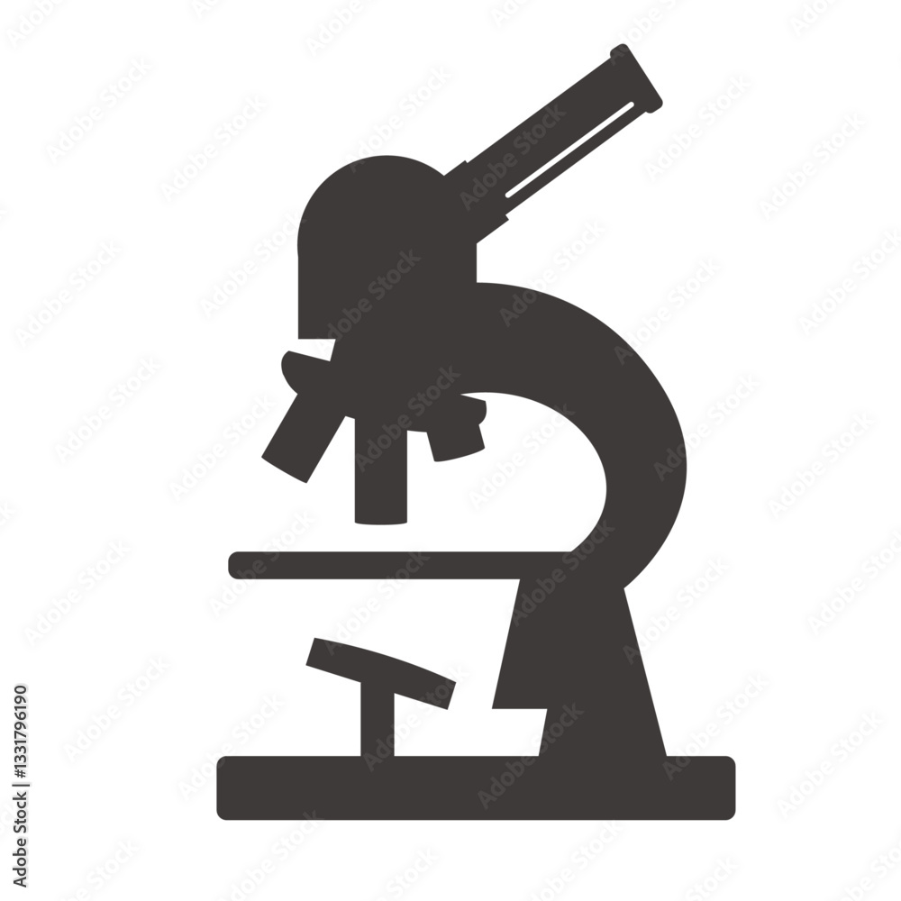 顕微鏡のシルエットイラスト:科学実験のベクター素材 - Microscope Silhouette Illustration: Scientific Experiment Vector Material 顕微鏡のシルエットイラスト:科学実験のベクター素材 - Microscope Silhouette Illustration: Scientific Experiment Vector Material