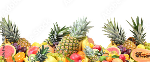 Obraz na płótnie Fresh fruit isolated w salonie