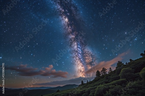 Stunning Milky Way Panorama Showcasing the Beauty of Stars in a Captivating Night Sky