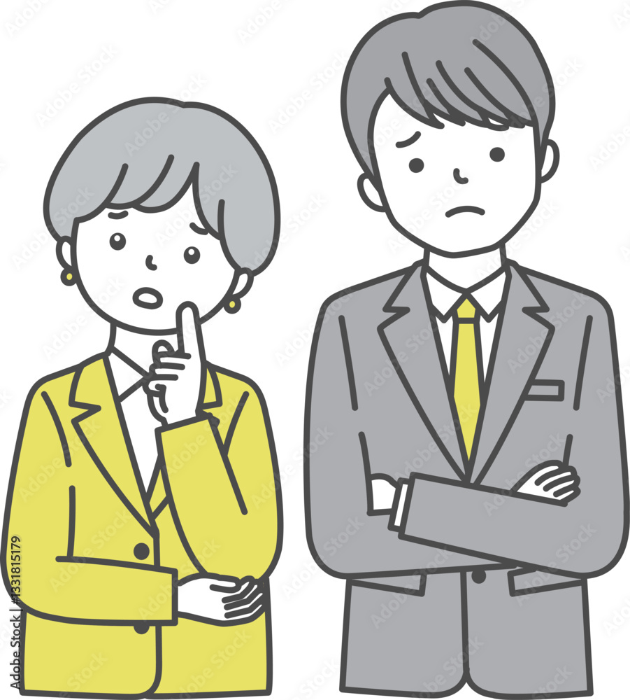 悩む人 悩む人