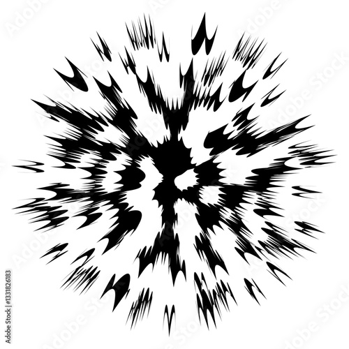 Vector Explode Flash, Cartoon Explosion, Star Burst.