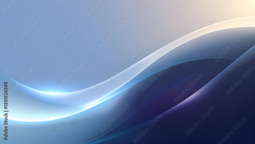 Obraz premium abstract blue wave background
