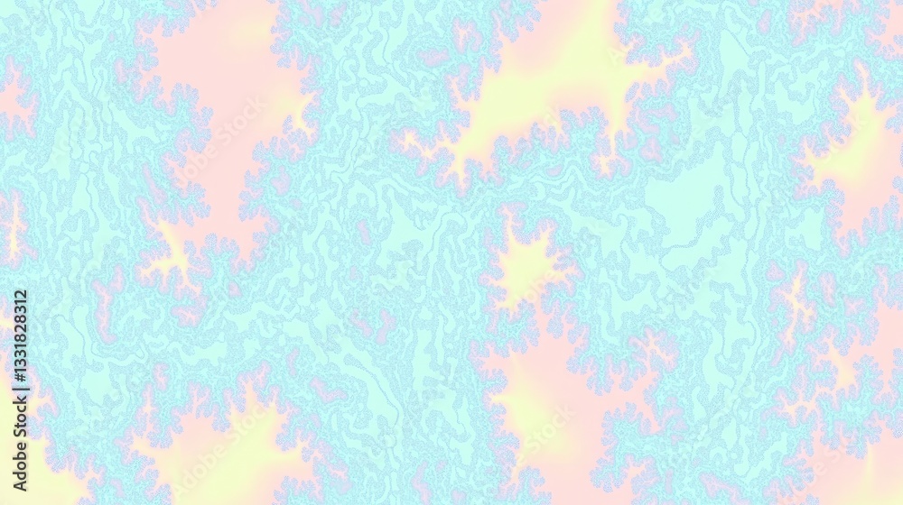 Abstract pastel floral fractal pattern Abstract pastel floral fractal pattern