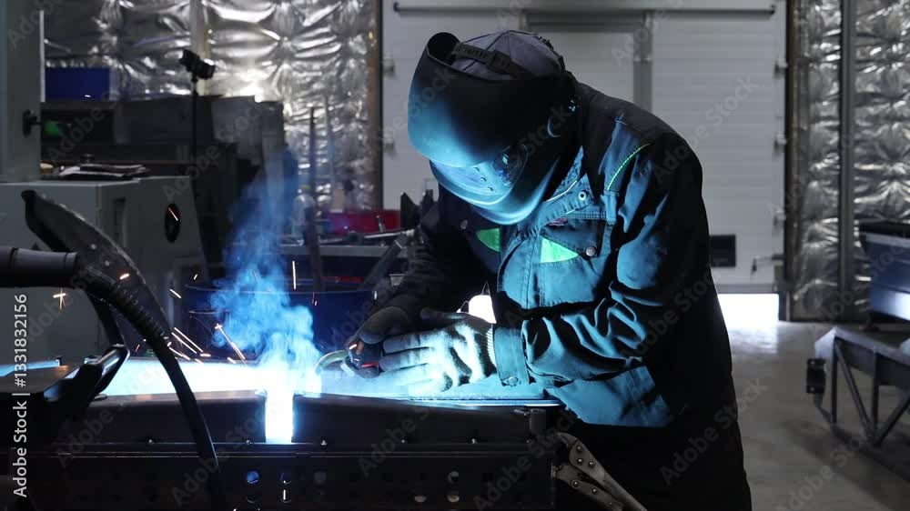 metal structures factory for the production processing and welding of parts