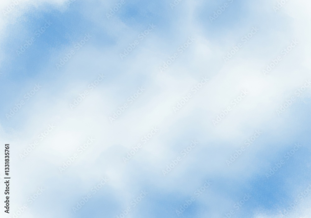 Soft Watercolor Sky Background with Light Blue and White Tones Soft Watercolor Sky Background with Light Blue and White Tones
