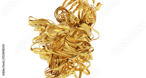 Abstract Golden Sculpture