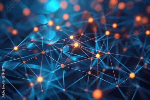 Digital background featuring abstract AI design with glowing circuit pathways