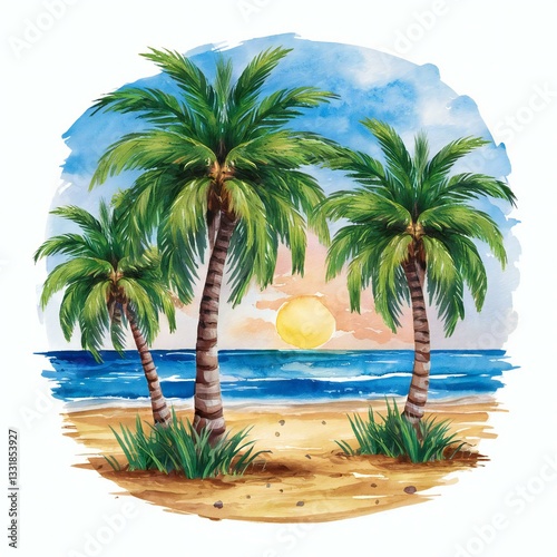palm tree on the beach