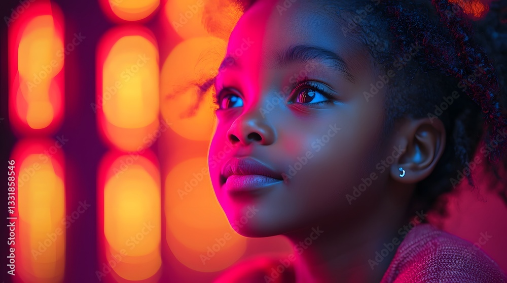 Empowered Children Coding Glowing Solutions in Center Symbolizing Education Advancing Society Empowered Children Coding Glowing Solutions in Center Symbolizing Education Advancing Society