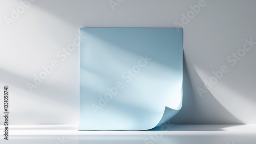 Light Blue paper with curl corner great for adding your designs on the page.
