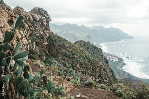 Paradise Island for peace and rest. Tenerife Canarias mountains and the ocean retreat