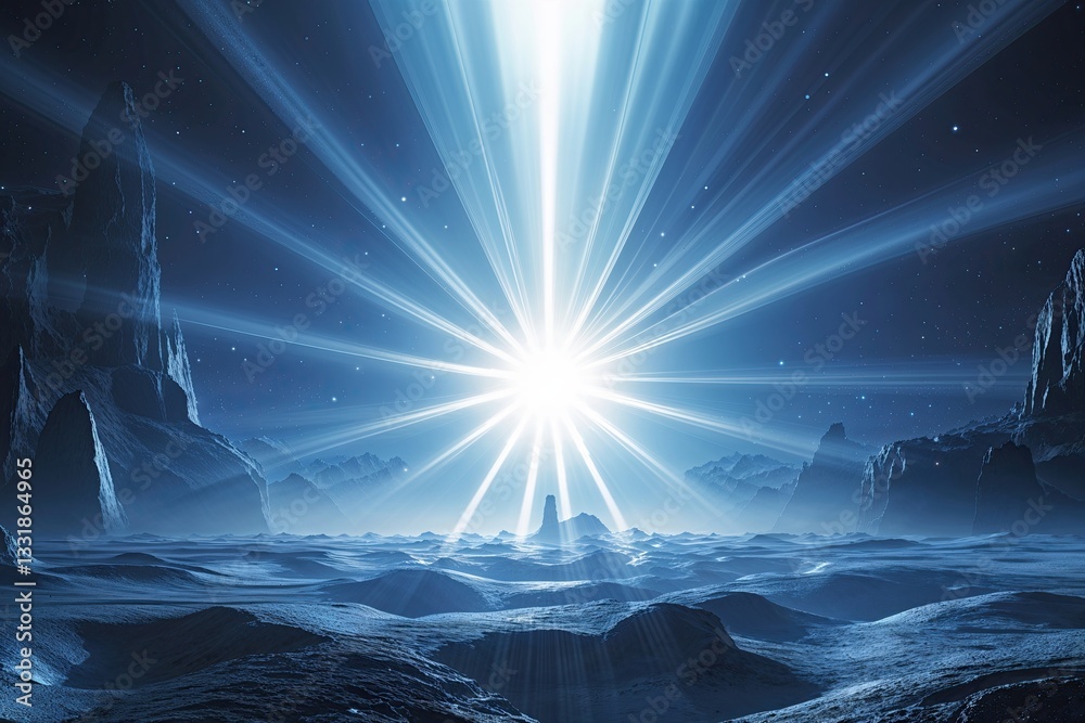 Fototapeta premium Vivid Abstract Background Showcasing Light and Hidden Forms in a Dynamic Space