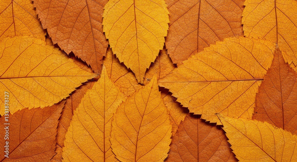 Overlapping Autumn Leaves Texture in Shades of Orange and Brown Overlapping Autumn Leaves Texture in Shades of Orange and Brown
