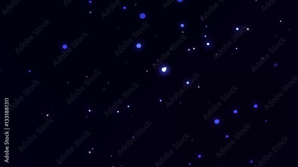 Blue dust particle overlay effect | glowing star animation loop Blue dust particle overlay effect | glowing star animation loop