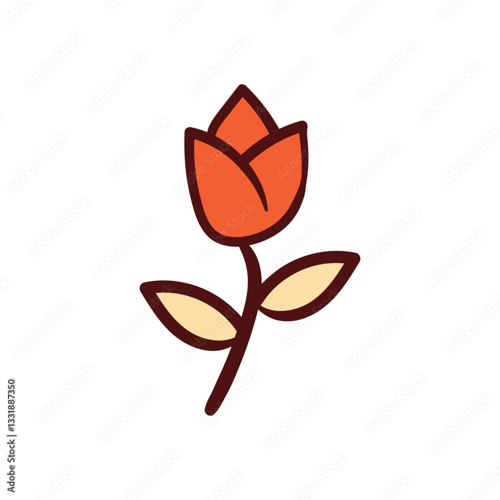 Flower hand draw doodle Vector icon Flower hand draw doodle Vector icon