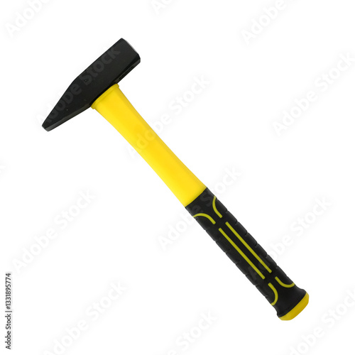 With a hammer, hammer, mallet, gavel, hammering