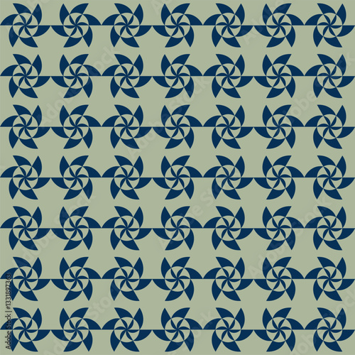Blue Green Abstract Geometric Pattern Background