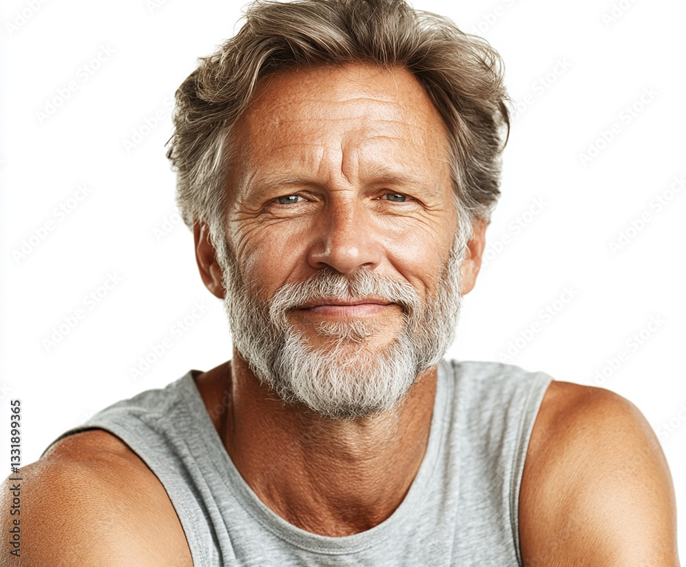 Fitness strong man portrait, male portrait close up Fitness strong man portrait, male portrait close up