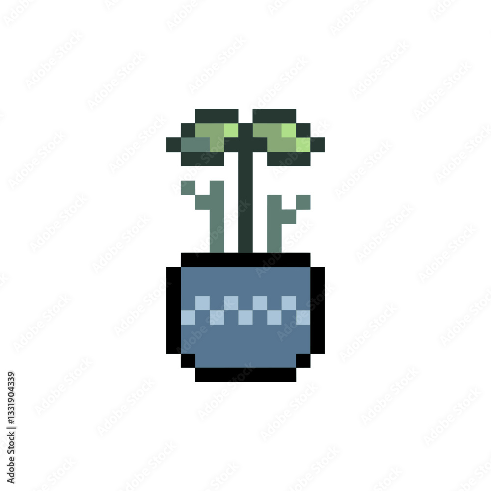 sprout plant retro pixel art sprout plant retro pixel art