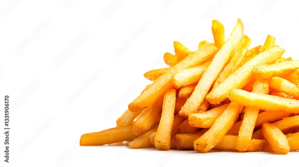 Fototapeta premium Crispy and delicious fried potato sticks.