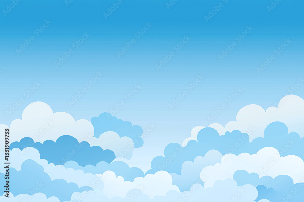 clean and simple sky blue gradient background with fluffy clouds creates serene atmosphere. Perfect for various design projects clean and simple sky blue gradient background with fluffy clouds creates serene atmosphere. Perfect for various design projects