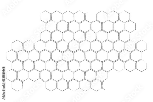 Propolis Honeycomb pattern. Honey comb structure logo icon. Honey, pollen, wax, parchment and bee products. Stock vector illustration isolated on a white background.