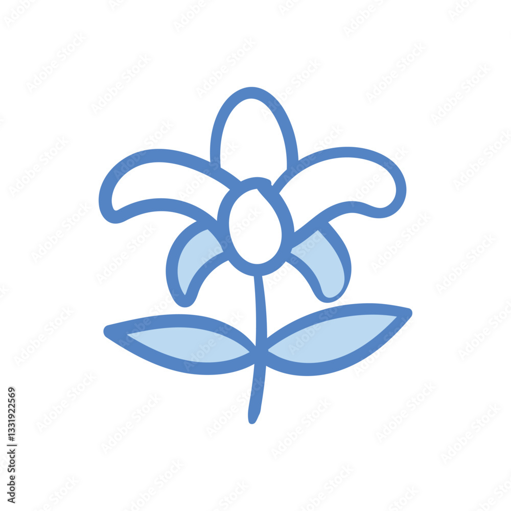 Flower hand draw doodle Vector icon Flower hand draw doodle Vector icon