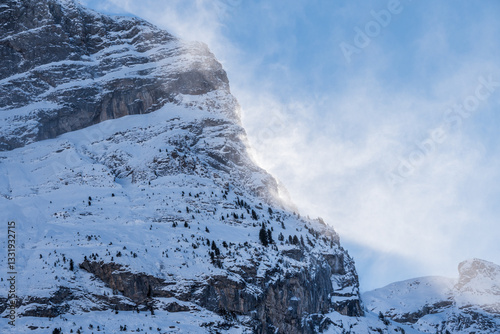 Windblown snow, Grand marchet, Vanoise photo