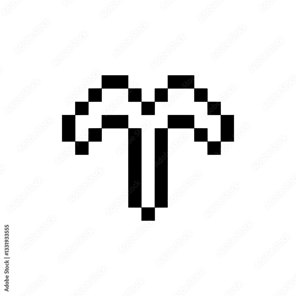 Fototapeta premium sprout plant retro pixel art