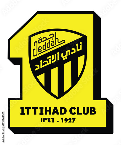 Flag of the new Saudi Al-Ittihad Club