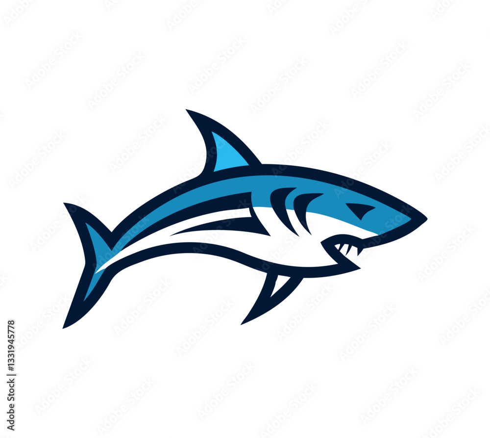 Abstract Shark Logo Design Template Vector Illustration. shark silhouette vector illustrator Abstract Shark Logo Design Template Vector Illustration. shark silhouette vector illustrator