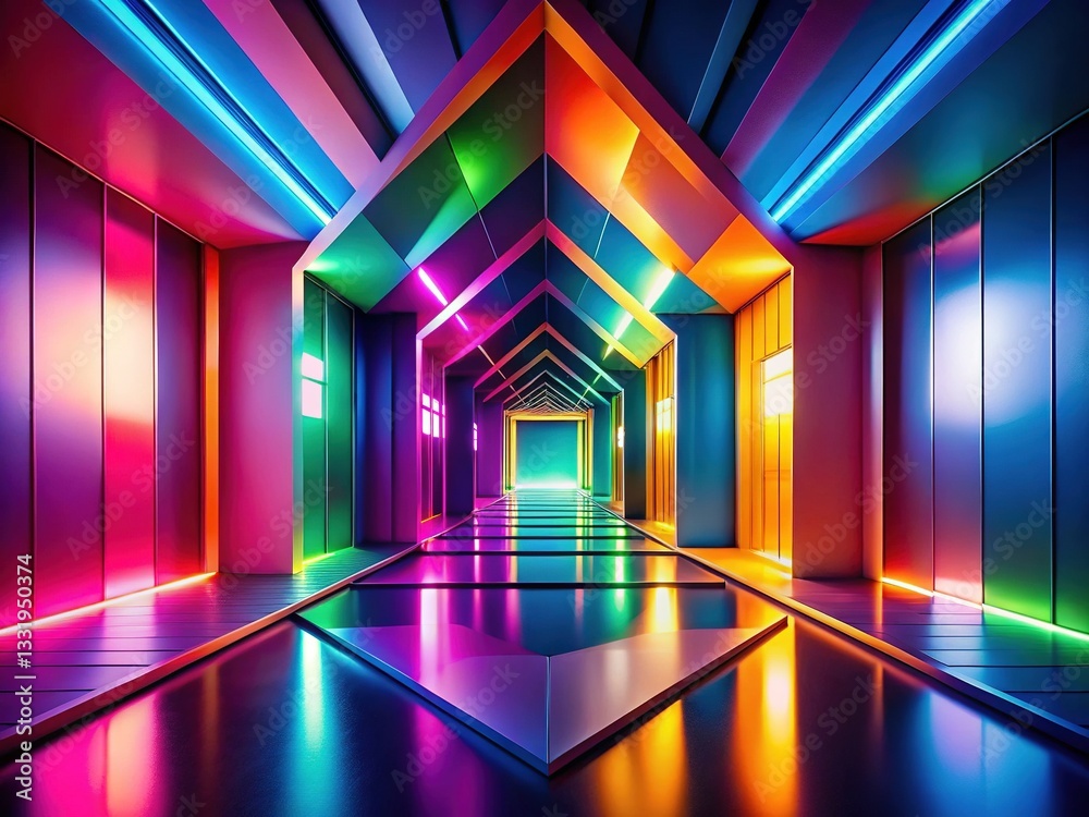 Fototapeta premium Alternate Interior Angles Geometry Illustration