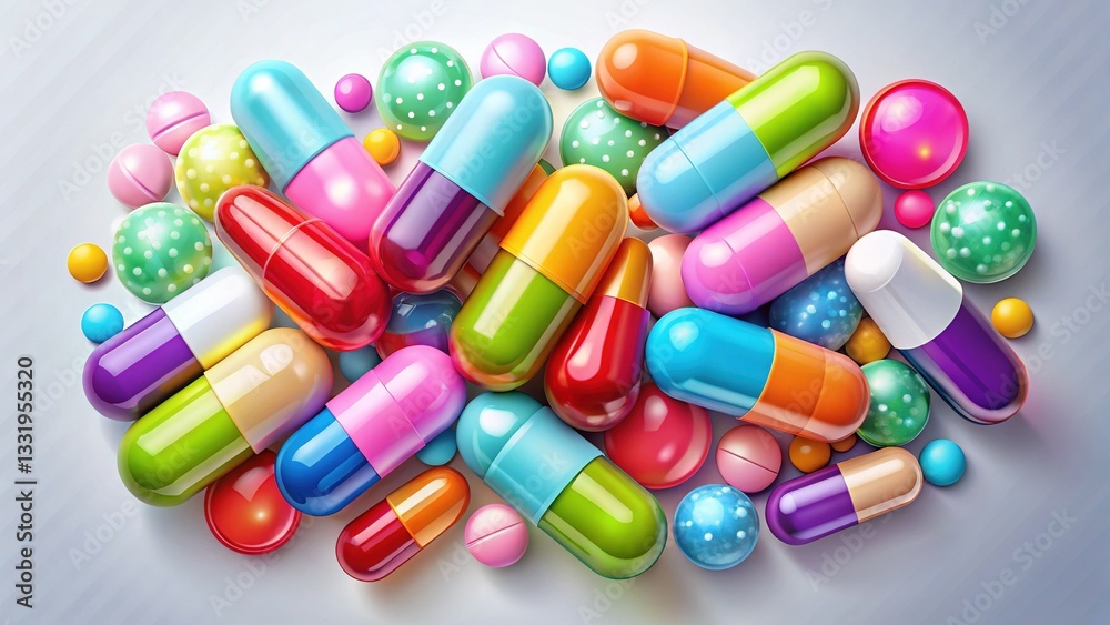 Cartoon Pills, Pharmacy, Medicine, Drugs, Healthcare, Colorful, Cute, Prescription, Vitamins, Supplements Cartoon Pills, Pharmacy, Medicine, Drugs, Healthcare, Colorful, Cute, Prescription, Vitamins, Supplements