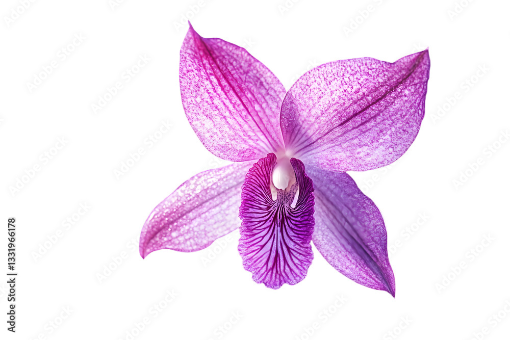 custom made wallpaper toronto digitalIsolated Single Purple and Pink Orchid Bloom with Transparent Background Delicate Petals Botanical Detail Floral Design Still Life Studio Shot