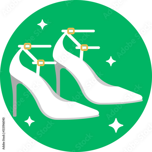 Elegant high heels perfect for a prom night outfit.