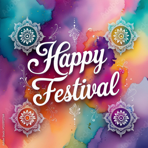 Splash of Colors Celebrating the Vibrant Spirit of Holi with Joy and Togetherness